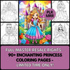 MMR - 90+ Enchanting Princess Coloring Pages with Full Master Resell Rights - Limited Time!