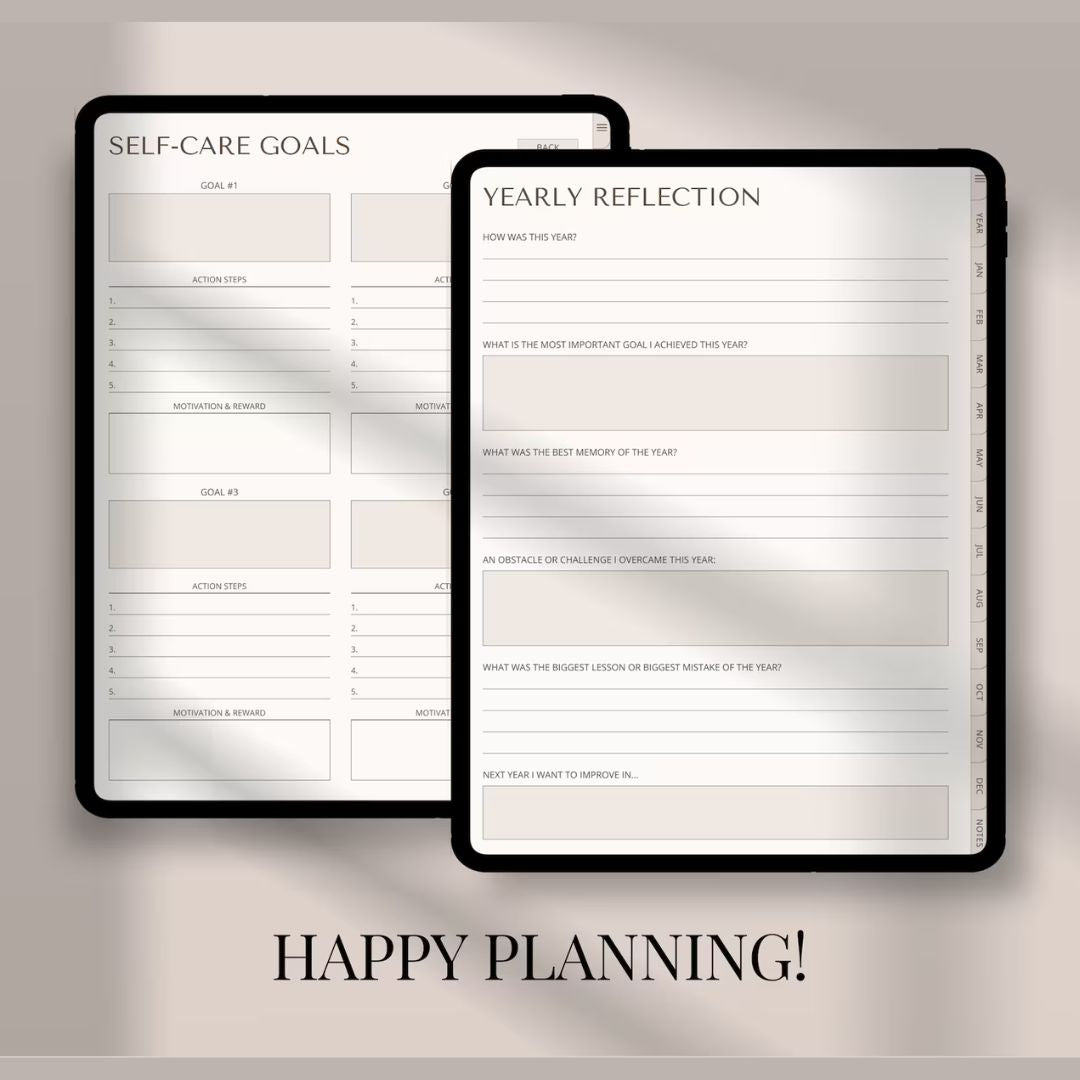 Ultimate Digital Planner: GoodNotes-Compatible Daily, Weekly & Monthly Organizer
