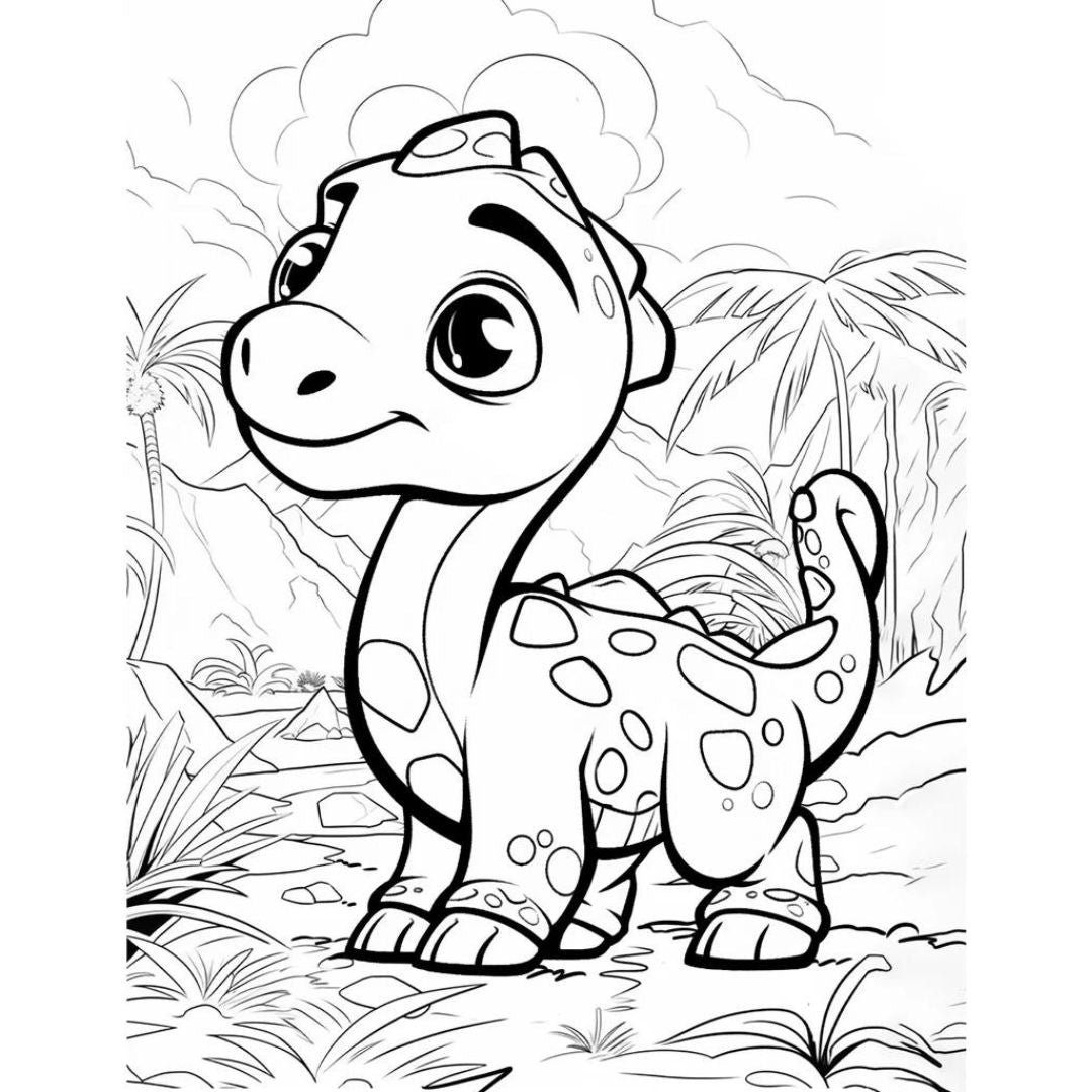 MRR - 50+ Dinosaur Coloring Pages with Full Master Resell Rights - Limited Time