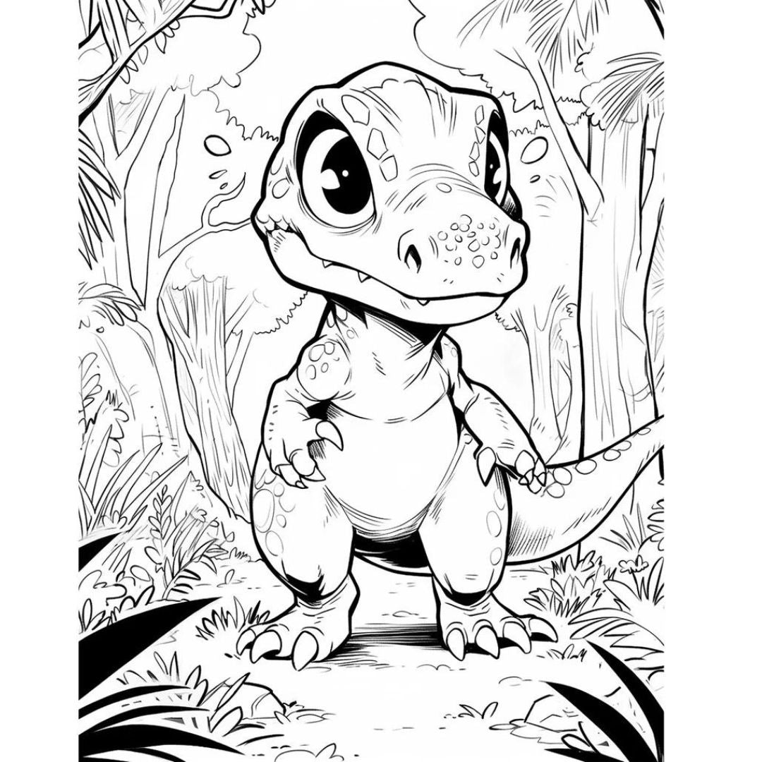 MRR - 50+ Dinosaur Coloring Pages with Full Master Resell Rights - Limited Time