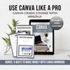 Canva Crash Course eBook + Bonus – PLR/MRR Guide to Unlock Canva Mastery