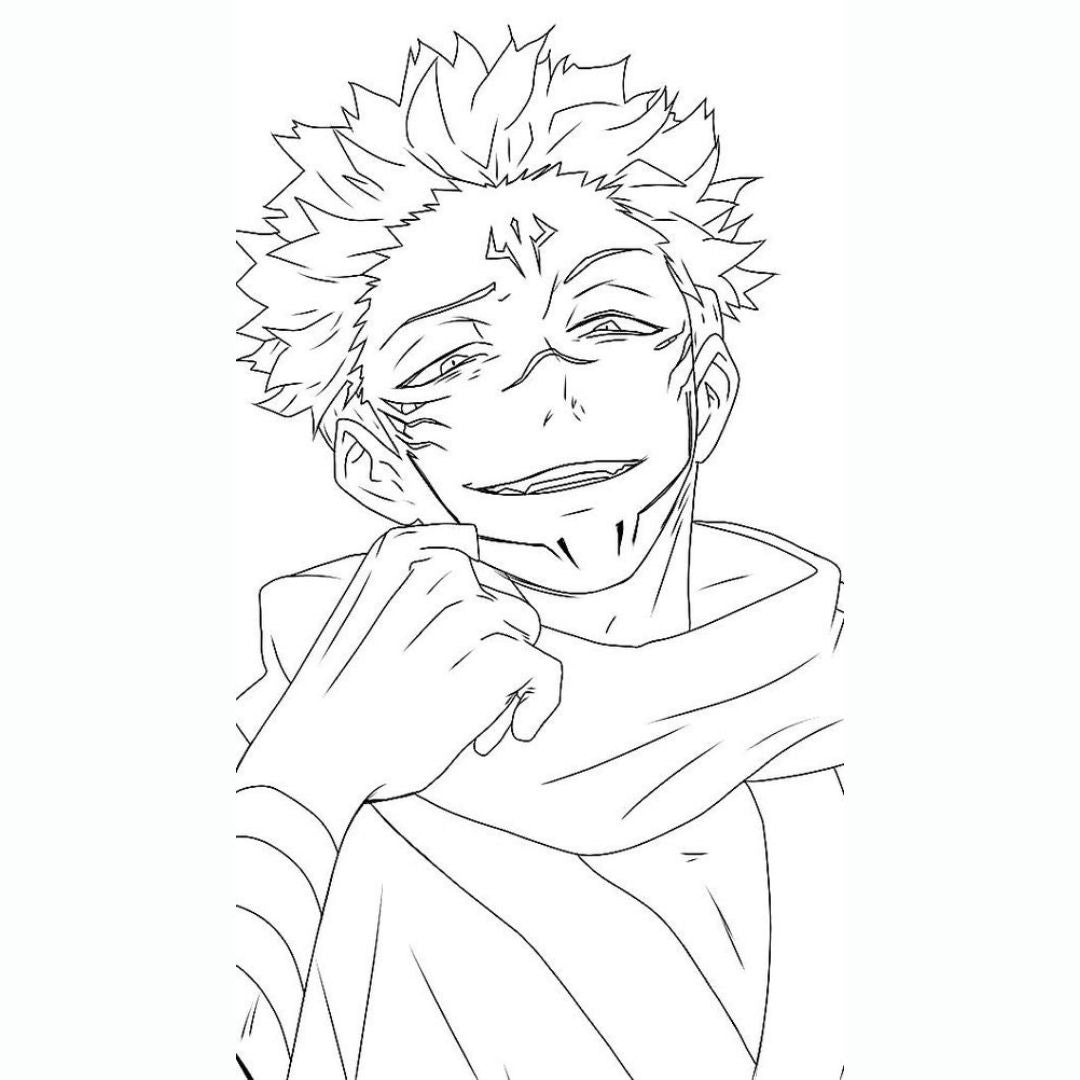 MMR - 6+ Intense Jujutsu Kaisen Coloring Pages PACK with Full Master Resell Rights - Printable PDF, Instant Download!