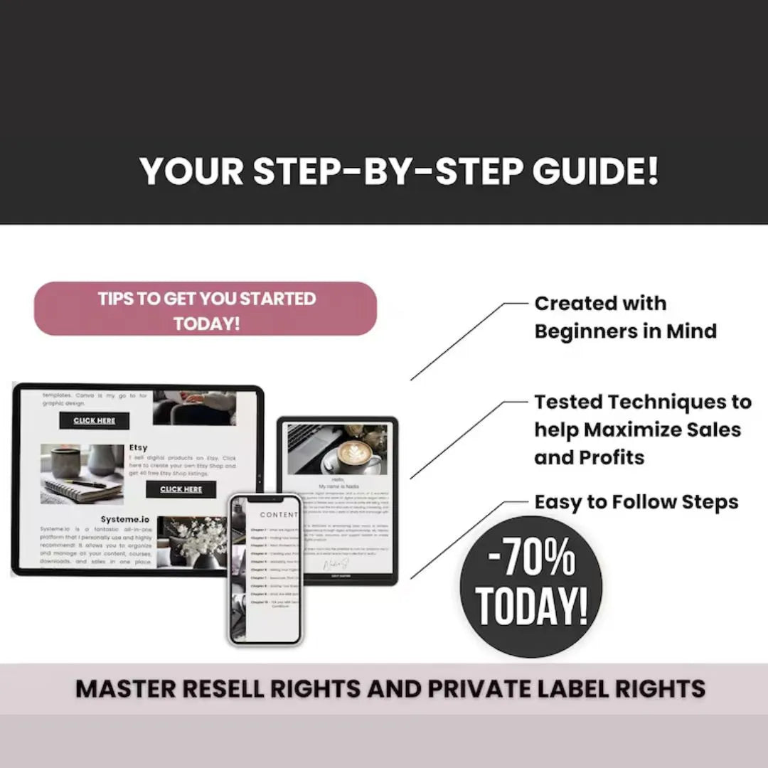 How to Create and Sell Digital Products Guide with MRR & PLR Course