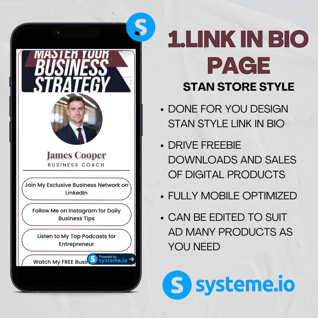 Customizable Systeme.io template for creating high-conversion sales funnels"