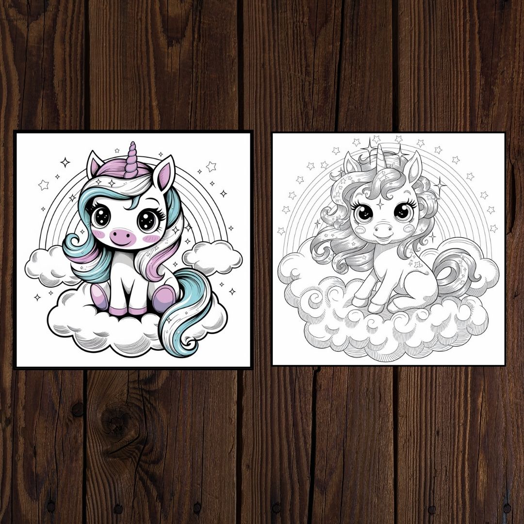 MMR - 20+ Kawaii Coloring Pages for Kids and Adults with Full Master Resell Rights - Limited Time Offer!