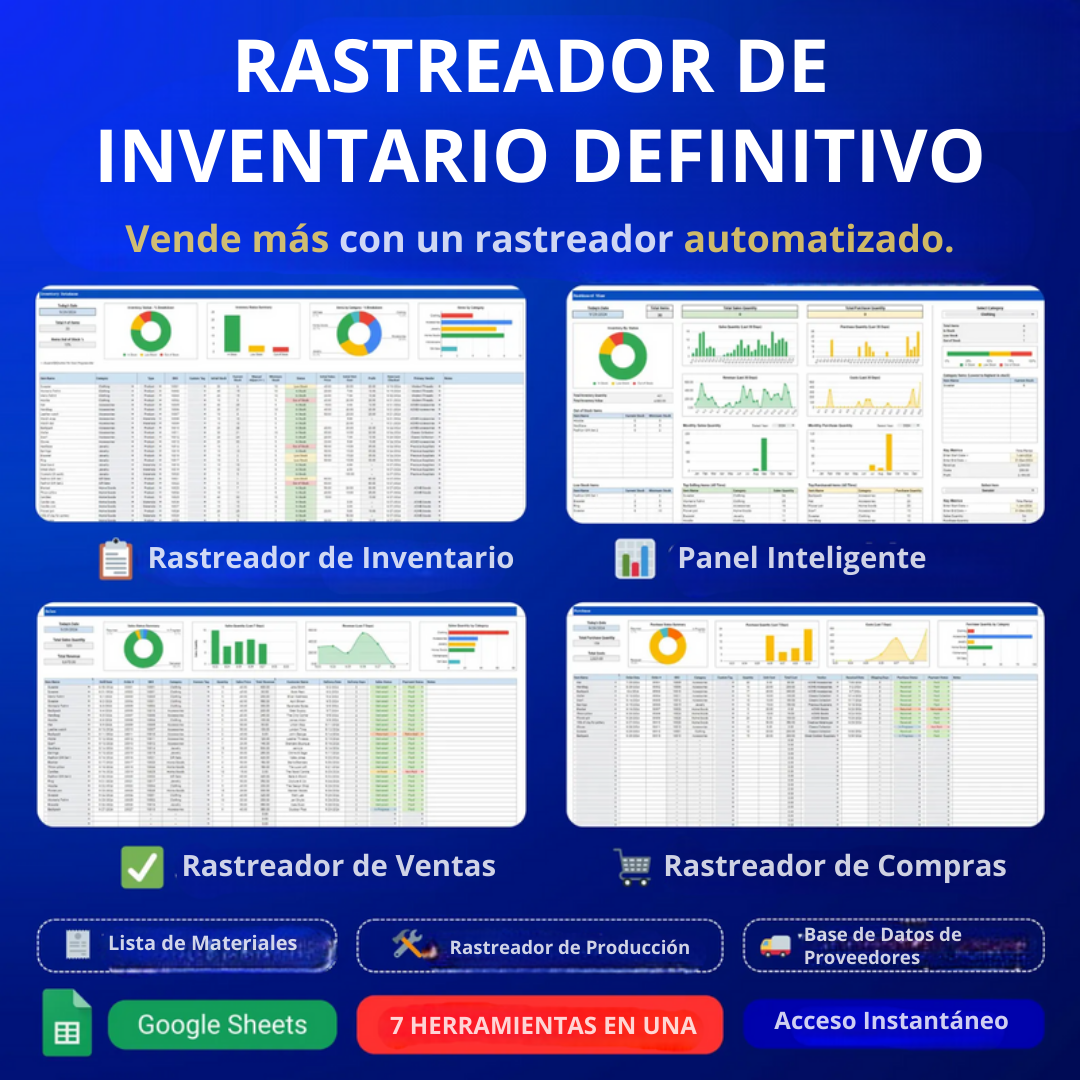 Pack Todo en Uno para Emprendedores: Gestión, Inventario y Tareas