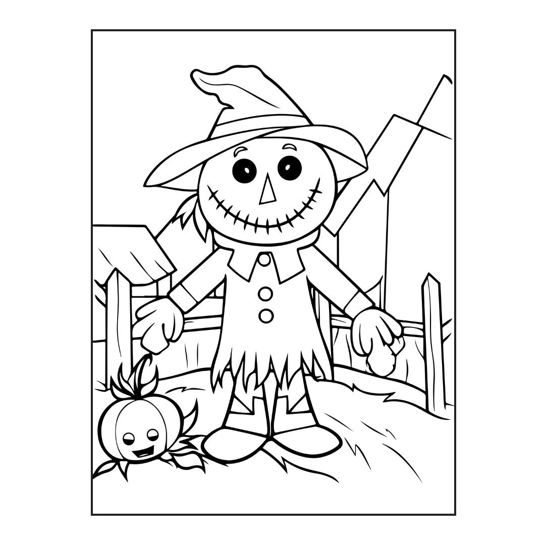 MRR - 100 Spooky Halloween Coloring Pages with Full Master Resell Rights - Limited Time