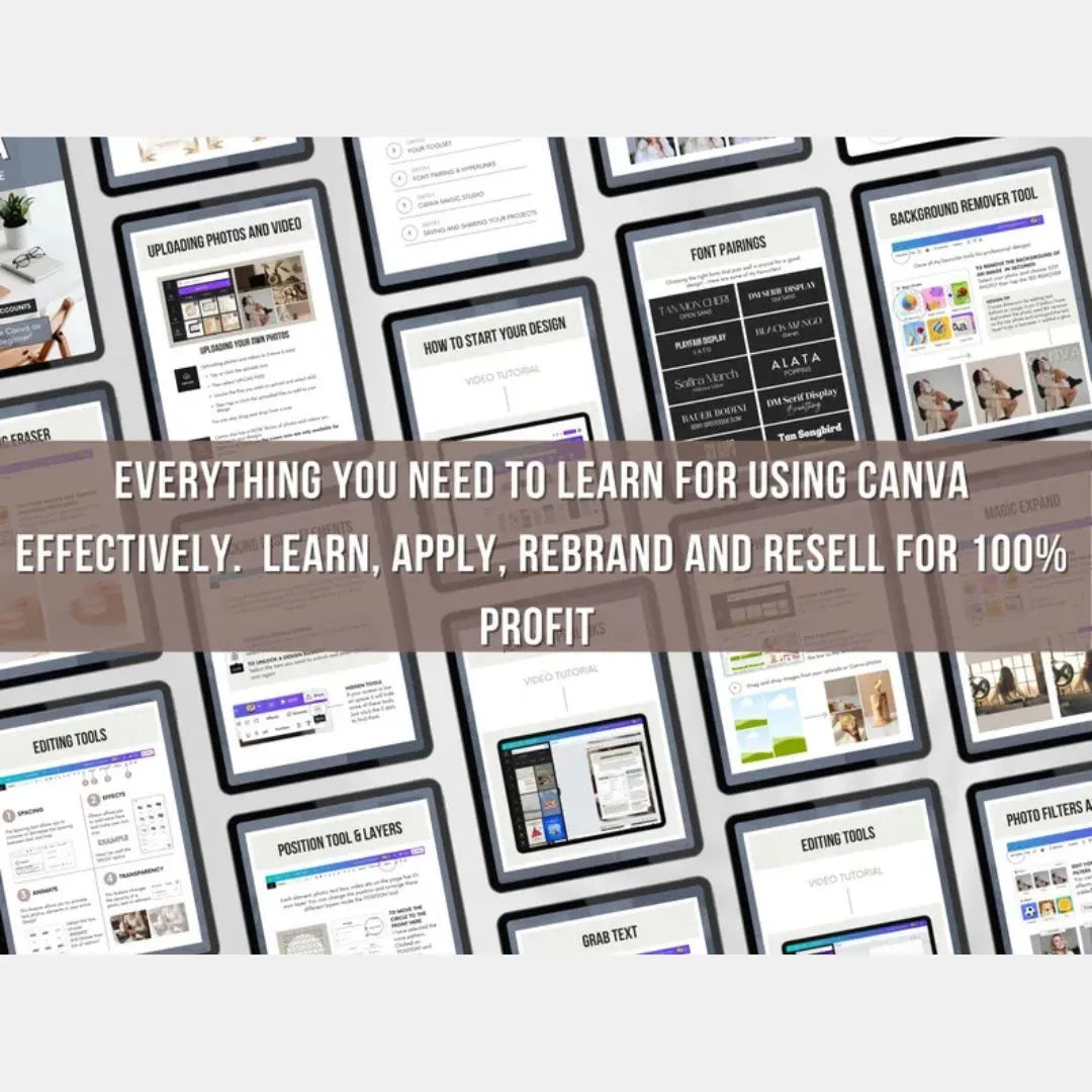 Canva Crash Course eBook + Bonus – PLR/MRR Guide to Unlock Canva Mastery