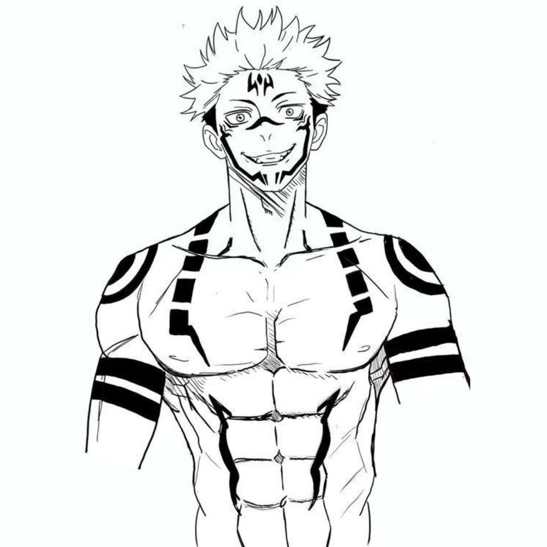 MMR - 6+ Intense Jujutsu Kaisen Coloring Pages PACK with Full Master Resell Rights - Printable PDF, Instant Download!