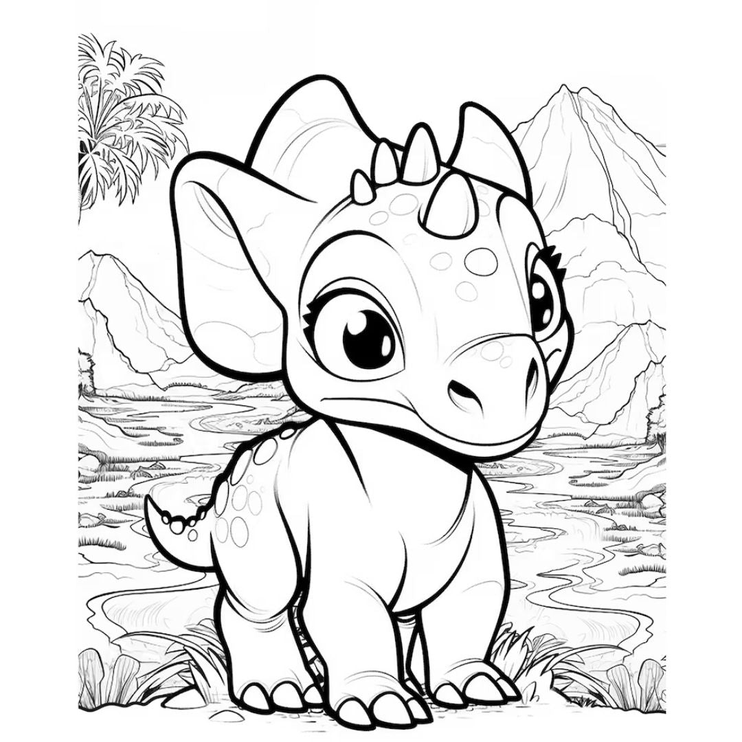 MRR - 50+ Dinosaur Coloring Pages with Full Master Resell Rights - Limited Time