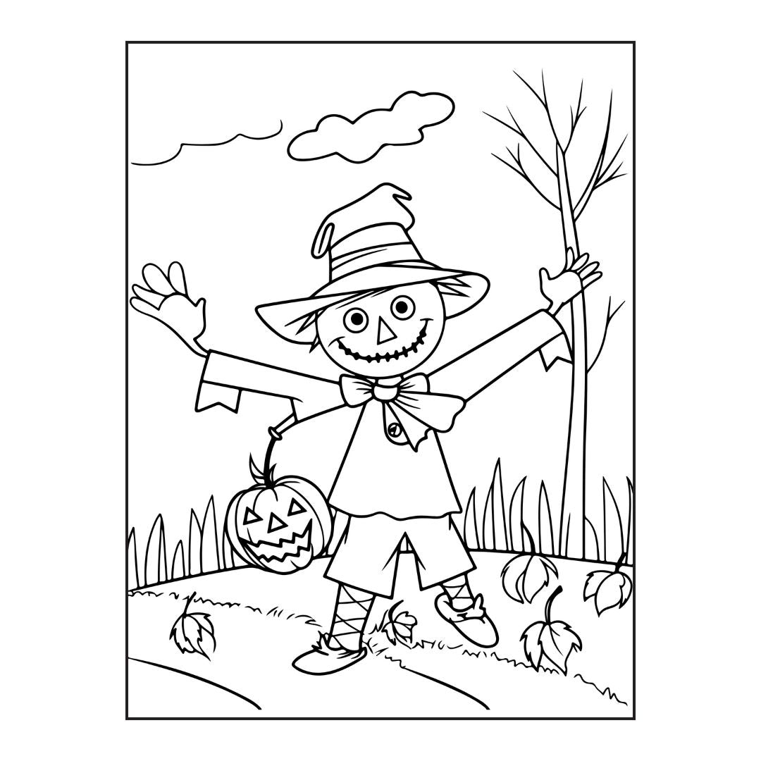 MRR - 100 Spooky Halloween Coloring Pages with Full Master Resell Rights - Limited Time