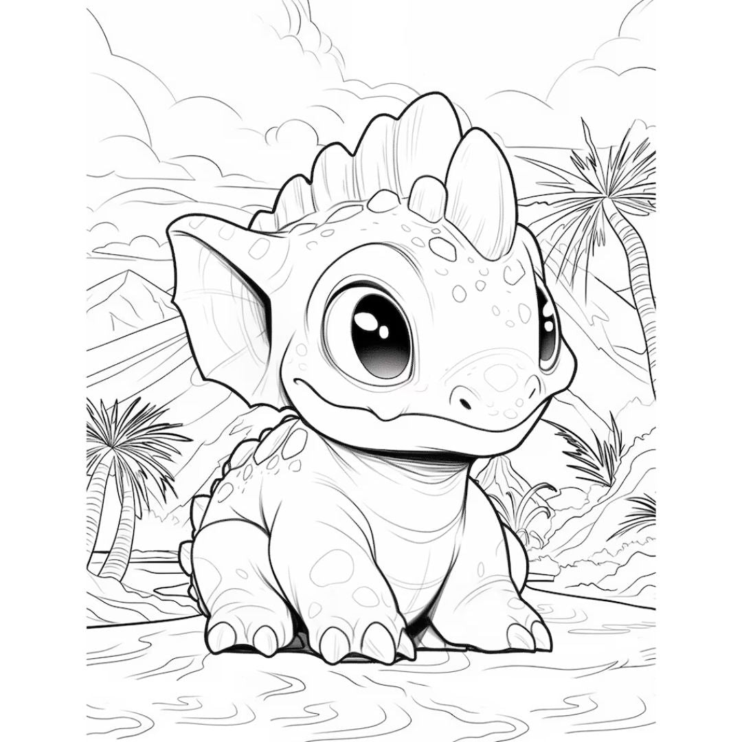 MRR - 50+ Dinosaur Coloring Pages with Full Master Resell Rights - Limited Time