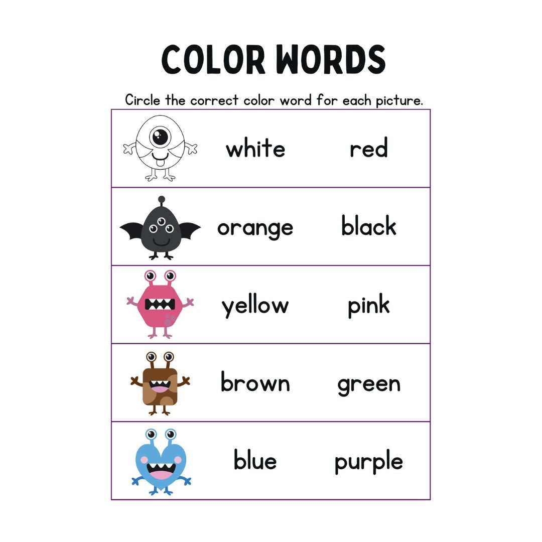 MRR - 20 Engaging Kindergarten Color Workbooks, Full Master Resell Rights - Limited Time!