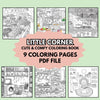 PLR Cozy Corners coloring pages with 9 adorable cozy space designs and full private label rights