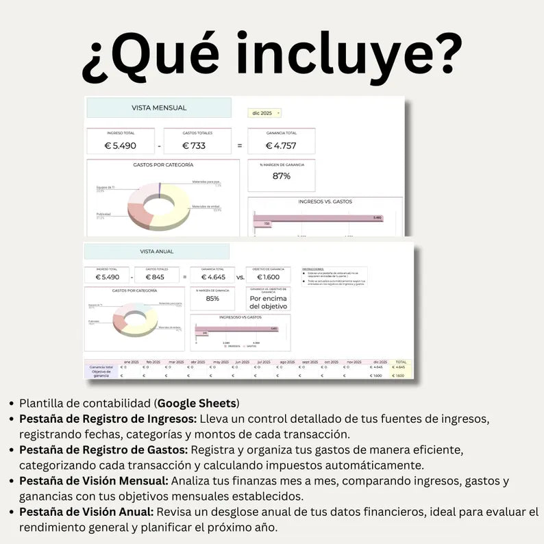 Plantilla de Contabilidad Simplificada
