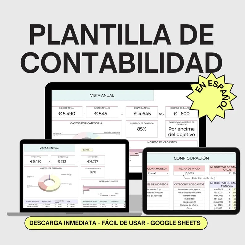 Plantilla de Contabilidad Simplificada